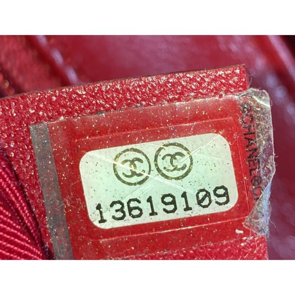 Chanel Lipstick Flap Bag Patent Vinyl Small Red - Picture 7 of 7